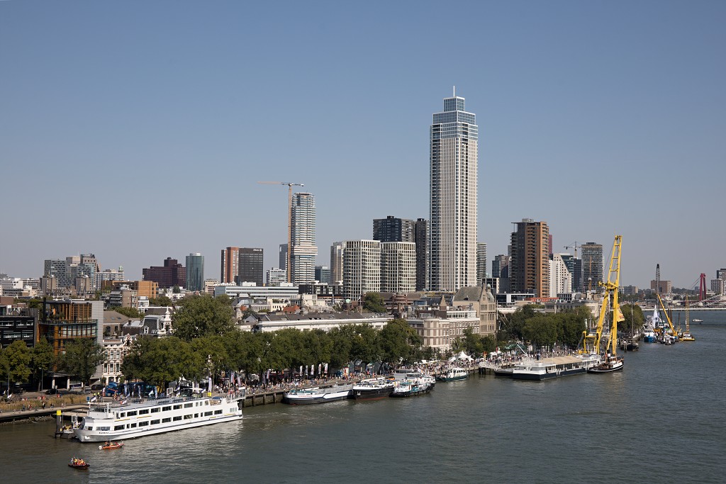 rotterdam haven havenstad hdr scheepvaart skyline euromast kop van zuid erasmusbrug erasmus mc europoort botlek maasvlakte